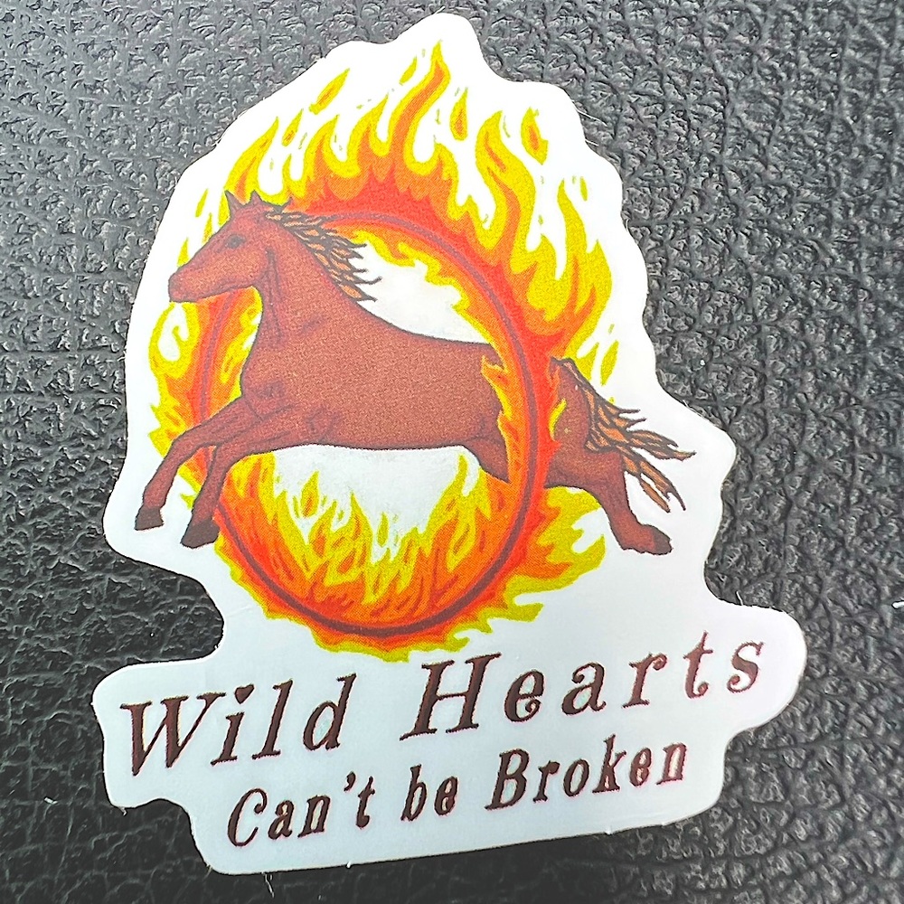 Wild Hearts Can’t Be Broken Equestrian Cowboy CowGirl Sticker